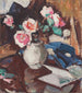 Rozen rozen in een vaas - Samuel John Peploe — weergave van het kunstwerk