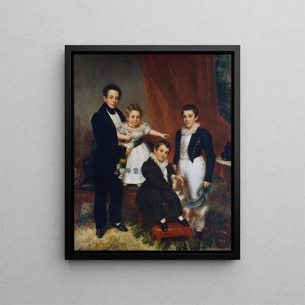 Les enfants Knapp - Samuel Lovett Waldo — framed artwork on a wall