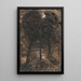 scène au clair de lune avec une rivière sinueuse - Samuel Palmer — ingelijst kunstwerk aan de muur