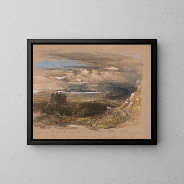 Château de Harlech - Samuel Palmer — framed artwork on a wall