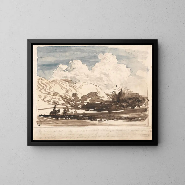 The luminous cloud - Samuel Palmer — framed artwork on a wall