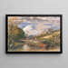 Houten karretje dat een beek overstak - Samuel Palmer — ingelijst kunstwerk aan de muur