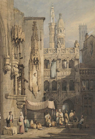 Samuel Prout - A street Bruges.webp