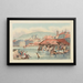 Geneva from the Rhône - Samuel Prout — framed artwork on a wall
