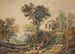 Klassiek landschap met ruïnes - Samuel Rostill Lines — weergave van het kunstwerk