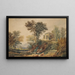 Klassiek landschap met ruïnes - Samuel Rostill Lines — ingelijst kunstwerk aan de muur