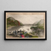 West Point en de Hooglanden - Samuel Valentine Hunt — ingelijst kunstwerk aan de muur