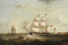 La gazelle entrant dans la Mersey - Samuel Walters — weergave van het kunstwerk