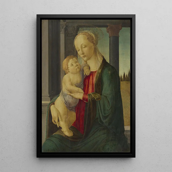 La Vierge à l'Enfant - Sandro Botticelli — ingelijst kunstwerk aan de muur
