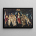 Het voorjaar - Sandro Botticelli — ingelijst kunstwerk aan de muur