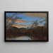 van een opkomende mist bij zonsondergang in de Catskills - Sanford Robinson Gifford — ingelijst kunstwerk aan de muur