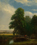 De rivier Darent, Kent, Engeland - Sanford Robinson Gifford — weergave van het kunstwerk