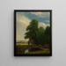 De rivier Darent, Kent, Engeland - Sanford Robinson Gifford — ingelijst kunstwerk aan de muur
