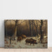 Reproduction of the painting Wild boars in the snow - Rosa Bonheur