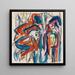 Untitled Painting - Albert Müller — framed artwork on a wall