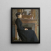 Vrouwelijk figuur - Santiago Rusiñol — ingelijst kunstwerk aan de muur