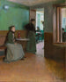 Binnenkant van een café - Santiago Rusiñol — weergave van het kunstwerk