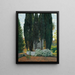 La Fontaine des Cyprès - Santiago Rusiñol — ingelijst kunstwerk aan de muur