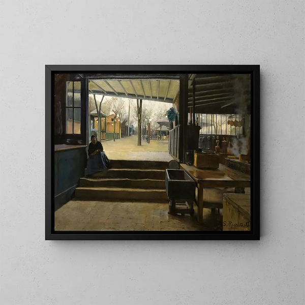 Laboratory of La Galette - Santiago Rusiñol — framed artwork on a wall
