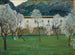 van het witte landhuis in Bunyola, Mallorca - Santiago Rusiñol — weergave van het kunstwerk
