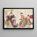 Shin bijin awase jihitsu kagami Pl5 - Santo Kyoden — ingelijst kunstwerk aan de muur