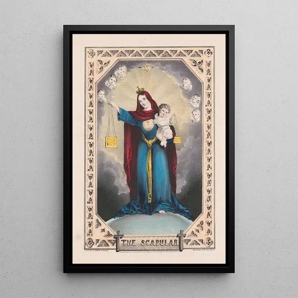 Le scapulaire - Sarony Major Knapp Lith — ingelijst kunstwerk aan de muur
