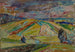 Landschap met een patchwork van velden - Sasza Blonder — weergave van het kunstwerk