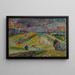 Landschap met een patchwork van velden - Sasza Blonder — ingelijst kunstwerk aan de muur