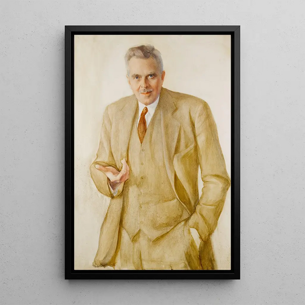 Portret van een heer - Saveli Abramovich Sorin — ingelijst kunstwerk aan de muur