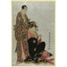 Reproductie van het schilderij Sawamura Sojuro en Segawa Kikunojo - Toshusai Sharaku