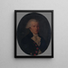 Portret van Denis Le Roy, dierenarts van het huis van koning Lodewijk XVI - Sébastien Le Roy — ingelijst kunstwerk aan de muur