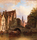 scène in Amsterdam - Elias Pieter van Bommel — weergave van het kunstwerk