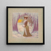 Winter scène - Anoniem — ingelijst kunstwerk aan de muur