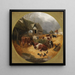 Boerderijplein - John Frederick Herring Jr — ingelijst kunstwerk aan de muur