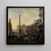Romeinse markt scène - Johannes Lingelbach — ingelijst kunstwerk aan de muur