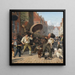 Straatscène tijdens de hete dagen - Wilhelm Marstrand — ingelijst kunstwerk aan de muur