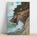 Reproductie van het schilderij scène aan de kust van Nervi - Alfred Zoff