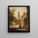 Lieu d'animé - École de Jan van der Heyden — ingelijst kunstwerk aan de muur
