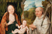 Maria met het kind met Sint Bernardus van Clairvaux - School van Brugge — weergave van het kunstwerk