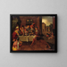 De rijken en Lazarus - School van Frans Francken I — ingelijst kunstwerk aan de muur