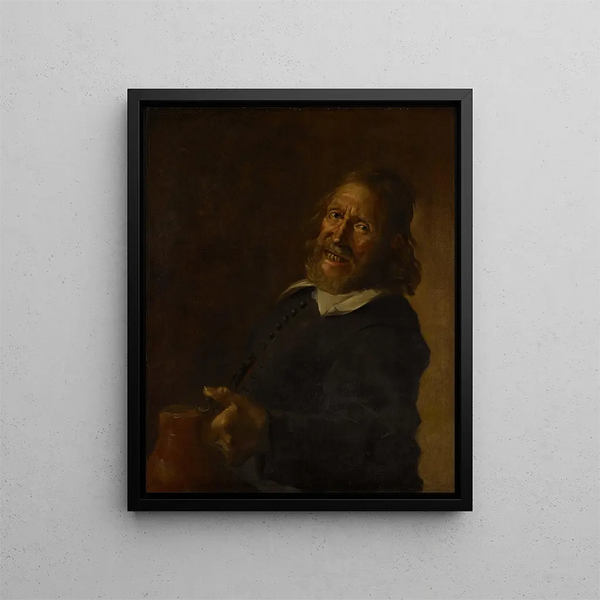 De Lacher - School van Frans Hals — ingelijst kunstwerk aan de muur