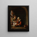 Een boerenmaaltijd - École de Frans van Mieris — ingelijst kunstwerk aan de muur