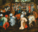 De Dans van de Bruid - School van Pieter Brueghel II — weergave van het kunstwerk