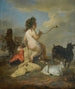 Een allegorie van Cupido die bellen blaast met twee geiten - School van Utrecht — weergave van het kunstwerk
