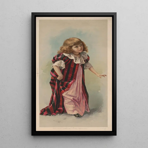 Kleine prinsesje - Schumacher Ettlinger — ingelijst kunstwerk aan de muur