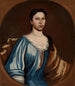 Portret van een dame, misschien Tryntje Otten Veeder - Schuyler Limner — weergave van het kunstwerk