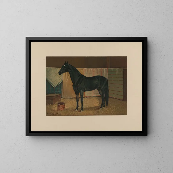 Nuage noir - Scott Leighton — framed artwork on a wall