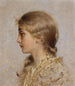 Meisje op profiel - Sebastian Lucius — weergave van het kunstwerk