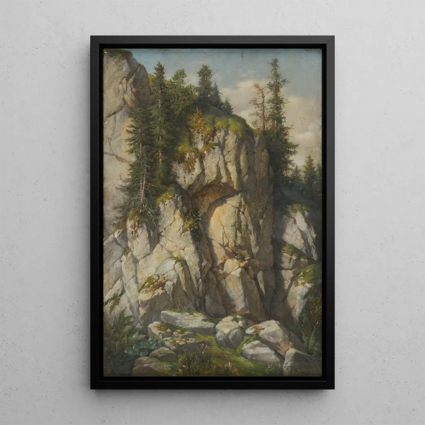 Cliffs - Sebastian Luz — framed artwork on a wall
