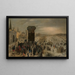 De kraan op de kade van Antwerpen door de Schelde bevroren - Sebastian Vrancx — ingelijst kunstwerk aan de muur